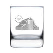 Freedom 250 Homestead Barn Engraved Rocks Glass - 10.25 oz Official USA 250th Anniversary Merch