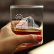 Freedom 250 Homestead Barn Engraved Rocks Glass - 10.25 oz Official USA 250th Anniversary Merch