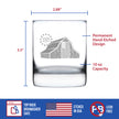 Freedom 250 Homestead Barn Engraved Rocks Glass - 10.25 oz Official USA 250th Anniversary Merch