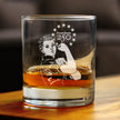 Freedom 250 Rosie the Riveter Engraved Rocks Glass - 10.25 oz Official USA 250th Anniversary Merch