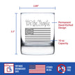 Freedom 250 We the People Engraved Rocks Glass - 10.25 oz Official USA 250th Anniversary Merch