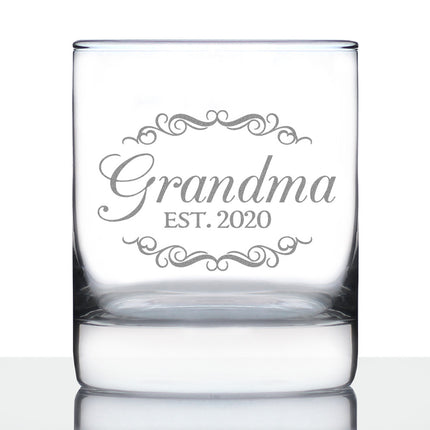 Grandma Est. 2020 - 10 Ounce Rocks Glass