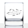 Feathers Appear when Angels are Near - Whiskey Rocks Glass Gift - Bereavement Memorial Gifts for Loss of Loved One - 10.25 oz Glasses