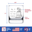 No I Will Not Fix Your Computer Engraved Rocks Glass Gifts for Comp Sci Majors Weighted Whiskey Glasses - 10.25 oz