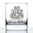 Hug in a Cup - Whiskey Rocks Glass Gift - Sympathy Gifts for Comfort and Encouragement - 10.25 oz Glasses