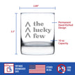 Lucky Few - Engraved Rocks Glass Down Syndrome Awareness Gifts for Adults Weighted Whiskey Glasses - 10.25 oz