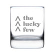 Lucky Few - Engraved Rocks Glass Down Syndrome Awareness Gifts for Adults Weighted Whiskey Glasses - 10.25 oz