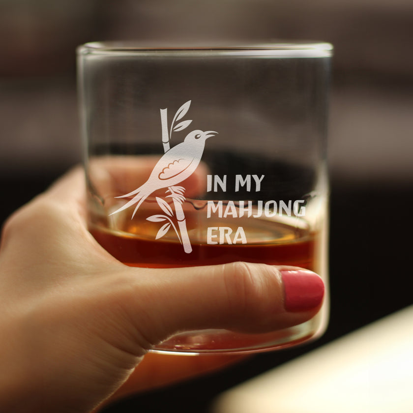 Mahjong Era - Engraved Rocks Glass - 10.25 oz