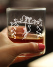 Monkey Rocks Glass - Fun Wild Animal Themed Decor and Gifts for Lovers of Apes and Monkeys - 10.25 Oz Glasses