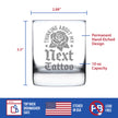 Next Tattoo Engraved Rocks Glass Gifts for Tattoo Artist Weighted Whiskey Glasses - 10.25 oz