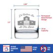 Rather Be At The Barn - Whiskey Rocks Glass - Farmhouse Decor for Women and Men - 10.25 oz Glasses