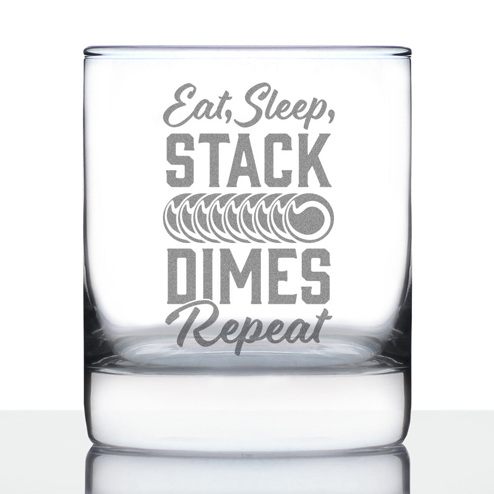 Stack Dimes - Whiskey Rocks Glass - Unique Gifts for Welders - 10.25 oz Glasses