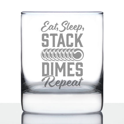 Stack Dimes - Whiskey Rocks Glass - Unique Gifts for Welders - 10.25 oz Glasses