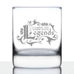 Used to Work with Legends - Whiskey Rocks Glass - Funny Farewell Gifts for Coworkers Leaving or Retirement - 10.25 oz Glasses