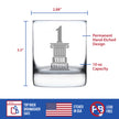 1 Year Strong Engraved Rocks Glass Gifts 1st Anniversary Party Decor Weighted Whiskey Glasses - 10.25 oz