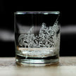 America 250 Washington Crossing the Delaware Engraved Rocks Glass America250 Official for 250th Anniversary of the USA Weighted Whiskey Glasses - 10.25 oz