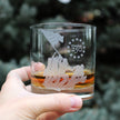 Freedom 250 Raising the Flag on Iwo Jima Engraved Rocks Glass - 10.25 oz Official USA 250th Anniversary Merch