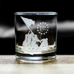 Freedom 250 Raising the Flag on Iwo Jima Engraved Rocks Glass - 10.25 oz Official USA 250th Anniversary Merch