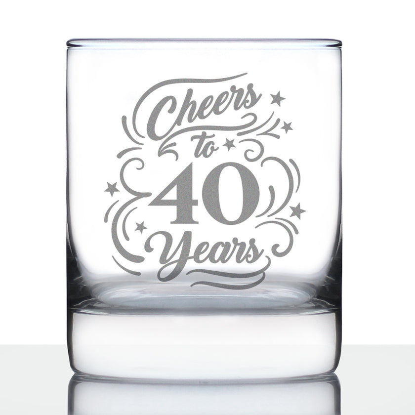Cheers to Years - Anniversary Party Cups & Decor - Engraved Glasses & Color Ceramic Coffee Mugs