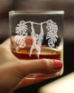 Orangutan Rocks Glass - Fun Wild Animal Themed Decor and Gifts for Lovers of Apes and Monkeys - 10.25 Oz Glasses