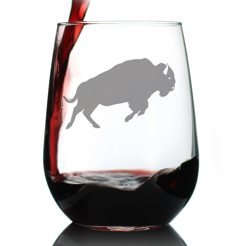 Bison - 17 Ounce Stemless Wine Glass