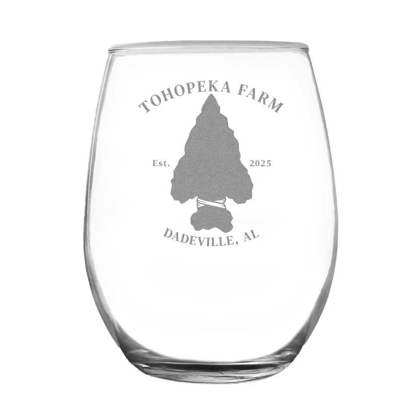 Custom 15 Oz. Stemless Wine Glass