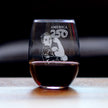 America 250 Rosie the Riveter Engraved Stemless Wine Glass America250 Official for 250th Anniversary of the USA Wine Glasses - 15 oz