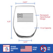 Freedom 250 Flag Logo Engraved Stemless Wine Glass - 15 oz Official USA 250th Anniversary Merch