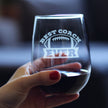 Coach Gifts for Football Coaches - Engraved Stemless Wine Glass - Best Coach Ever - Large Wine Glasses - 17 oz