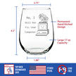No I Will Not Fix Your Computer Engraved Stemless Wine Glass Gifts for Comp Sci Majors Large Wine Glasses - 17 oz