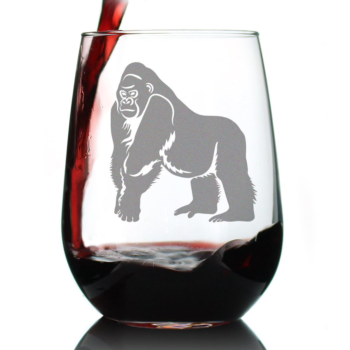 Orangutan Pint Glass for Beer - Fun Wild Animal Themed Decor and Gifts -  bevvee