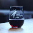 Mahjong Era - Engraved Stemless Wine Glass - 17 oz & 15 oz