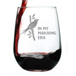 Mahjong Era - Engraved Stemless Wine Glass - 17 oz & 15 oz