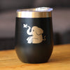 Cute Elephant - Wine Tumbler