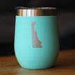 Delaware State Outline - Wine Tumbler