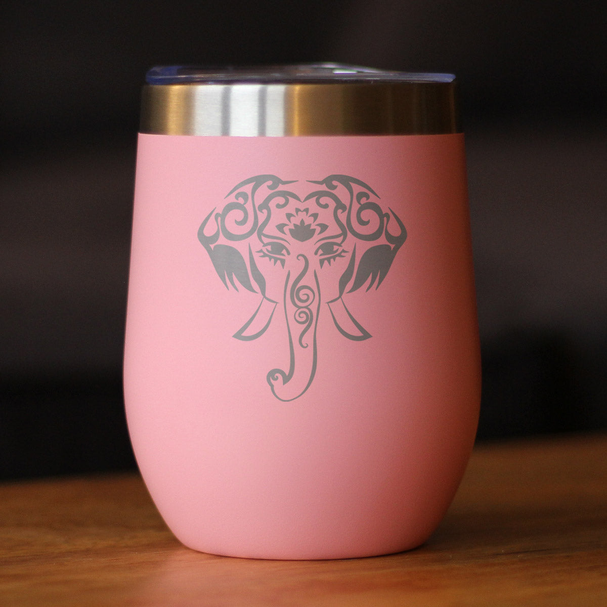 Elephant Boho - Wine Tumbler