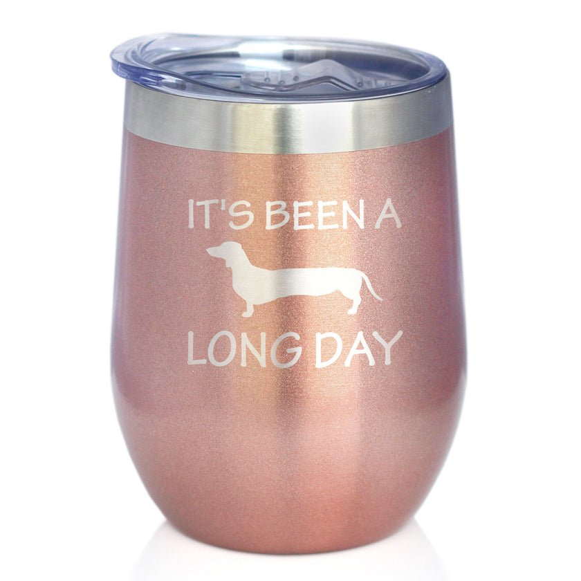 It's Been a Long Day – Cute Dachshund Engraved Glasses, Tumblers & Full Color Mugs - Funny Dachshund Themed Décor and Gifts