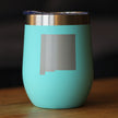 New Mexico State Outline - Wine Tumbler