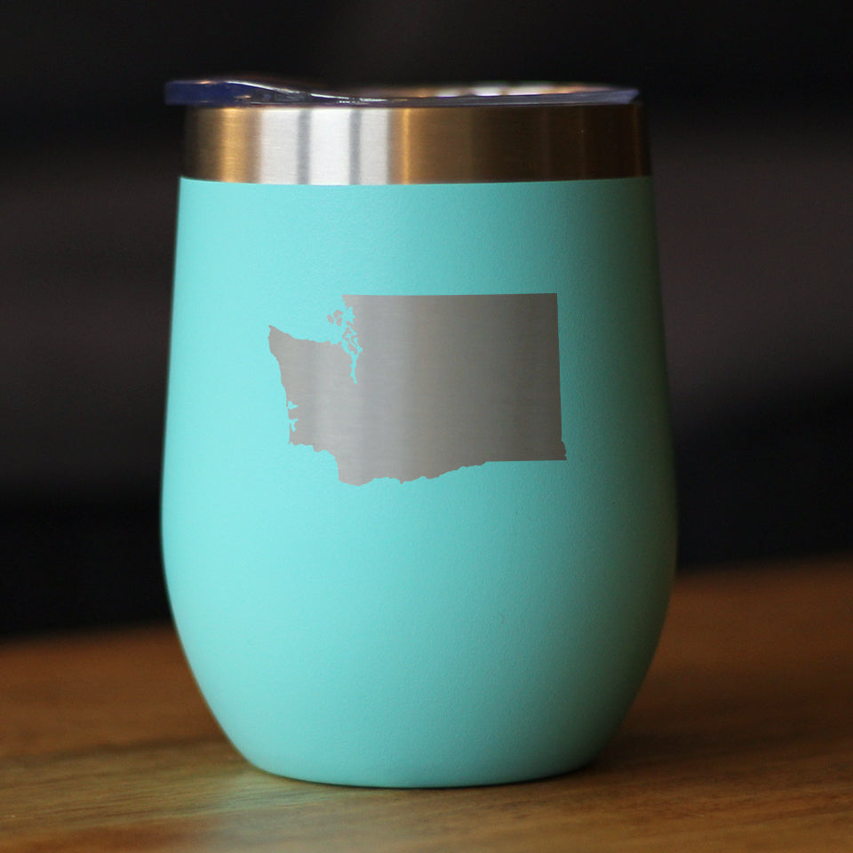 Washington State Outline - Wine Tumbler
