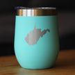 West Virginia State Outline - Wine Tumbler