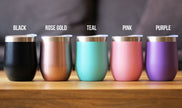 Fun Grandma - Wine Tumbler with Sliding Lid - Stemless Stainless Steel Insulated Cup - Funny Outdoor Camping Gifts
