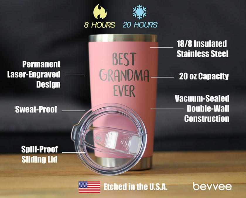 Best Grandma Ever - 20 oz Coffee Tumbler