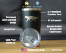 Fox Silhouette - Cabin Themed Gifts or Rustic Decor for Women and Men - 20 oz Coffee Tumbler