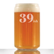 39ish - Funny 16 oz Beer Can Pint Glass - 40th Birthday Gifts for Men or Women Turning 40 - Fun Bday Decor