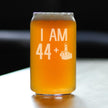 44 + 1 Middle Finger - 16 Ounce Beer Can Pint Glass