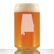 Alabama State Outline Beer Can Pint Glass - State Themed Drinking Decor and Gifts for Alabaman Women & Men - 16 Oz Glasses