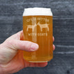 Life is Better With Goats - Goat Beer Can Pint Glass - Unique Funny Farm Animal Themed Decor and Gifts - 16 Oz