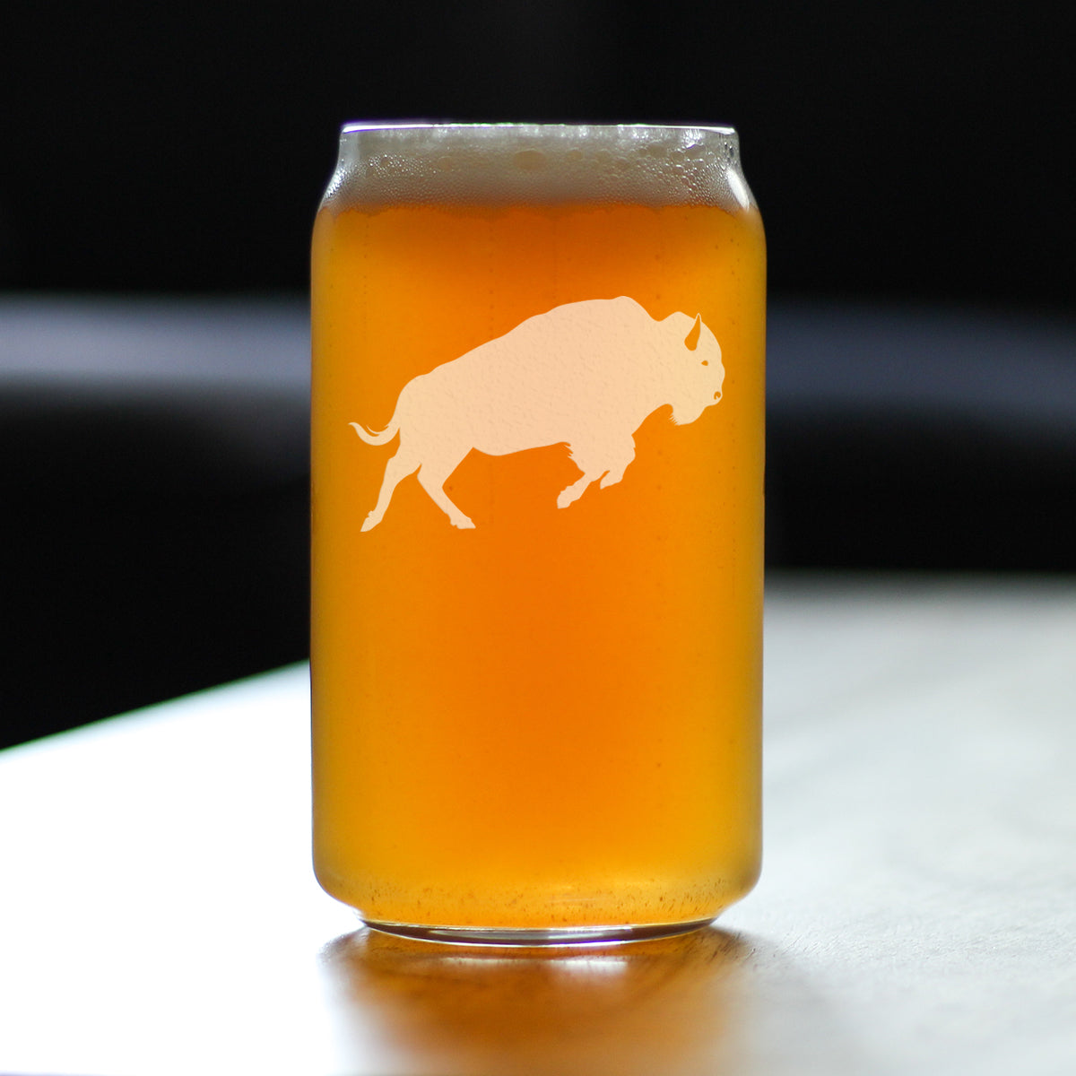 Bison - 16 Ounce Beer Can Pint Glass