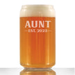 Aunt Est. 2023 - Bold - 16 Ounce Beer Can Pint Glass
