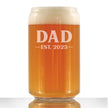 Dad Est. 2023 - Bold - 16 Ounce Beer Can Pint Glass